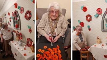 Humberston care home marks Remembrance Day